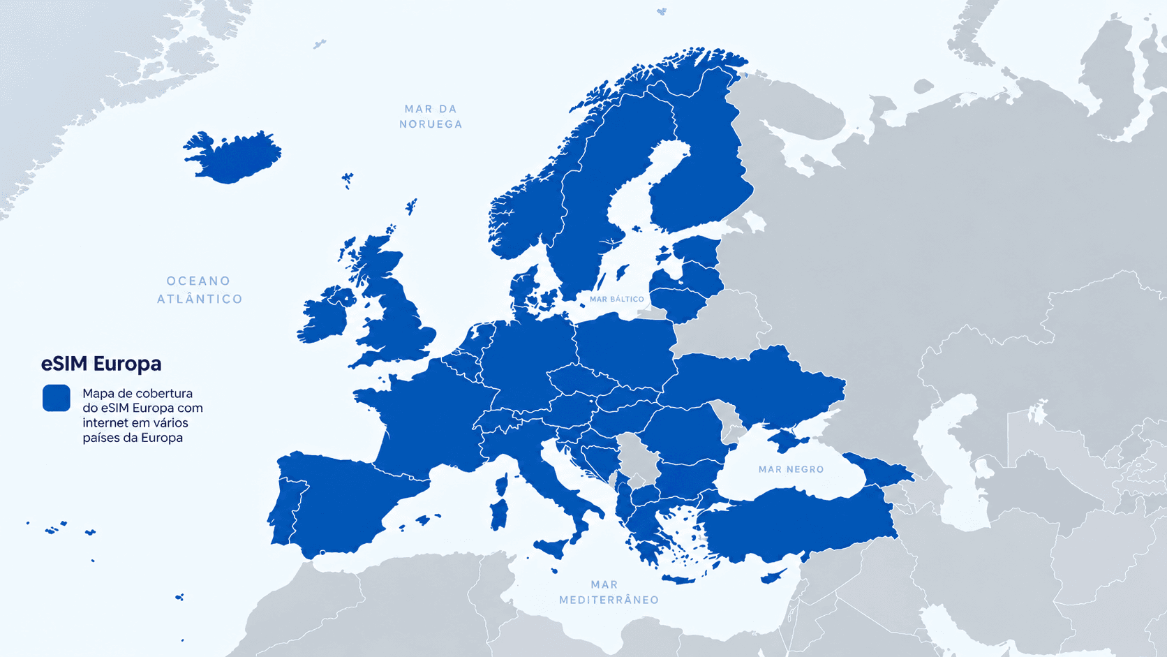 Mapa de cobertura de Europa